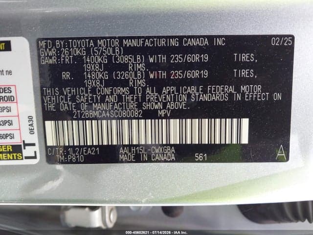 2025 LEXUS RX 350H PREMIUM 9
