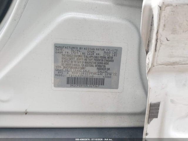 2021 NISSAN KICKS S XTRONIC CVT 9