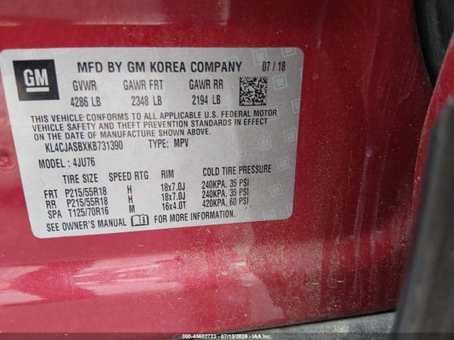 2019 BUICK ENCORE FWD PREFERRED 9