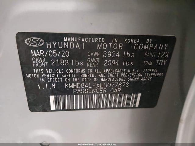 2020 HYUNDAI ELANTRA SEL 9
