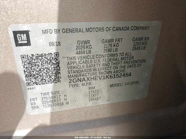 2019 CHEVROLET EQUINOX LS 9