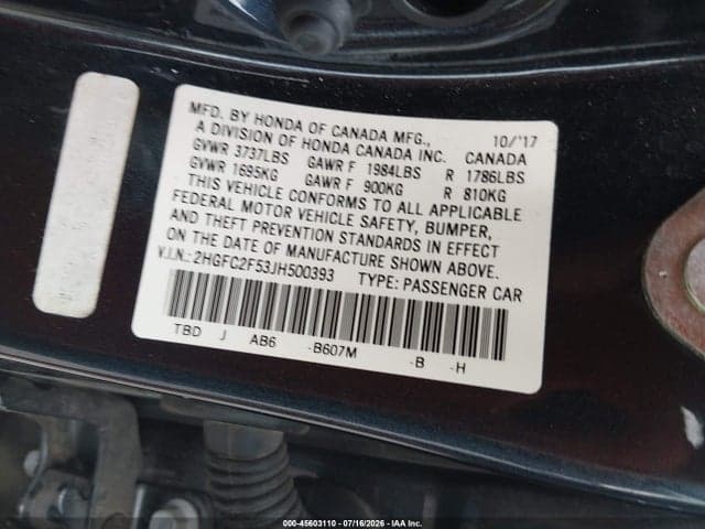 2018 HONDA CIVIC LX 9