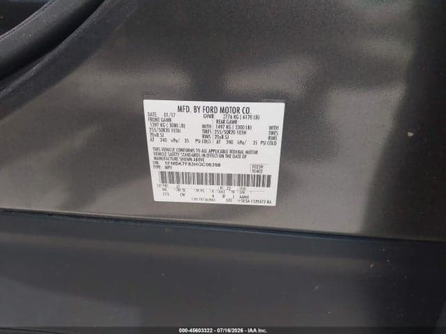 2017 FORD EXPLORER LIMITED 9