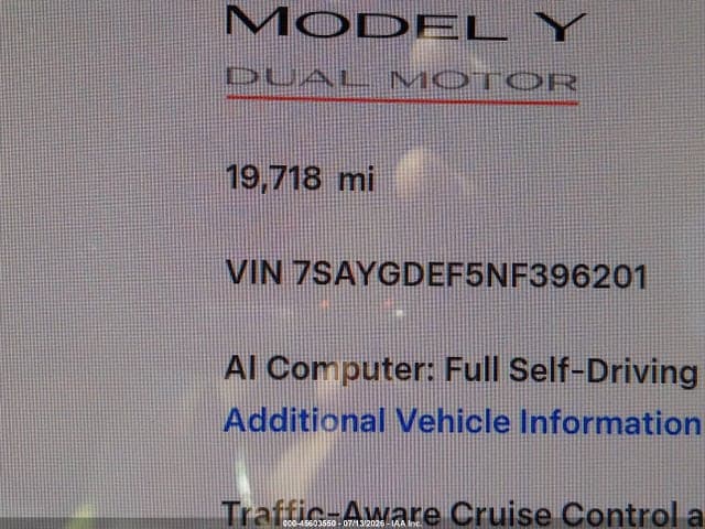 2022 TESLA MODEL Y PERFORMANCE DUAL MOTOR ALL-WHEEL DRIVE 15