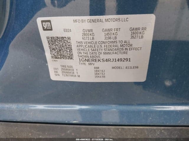2024 CHEVROLET TRAVERSE FWD LS 9