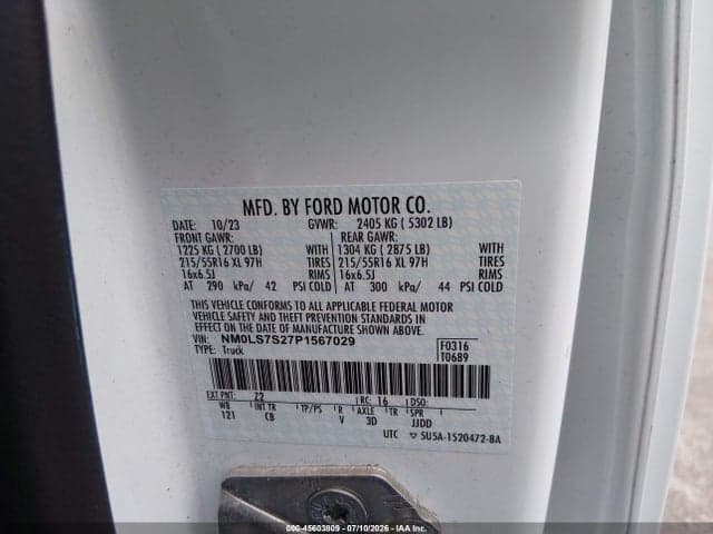 2023 FORD TRANSIT CONNECT XL 9
