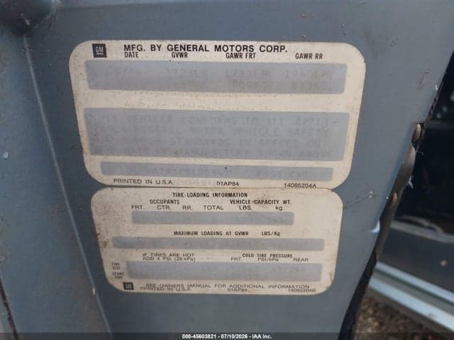 1985 CHEVROLET CORVETTE 9