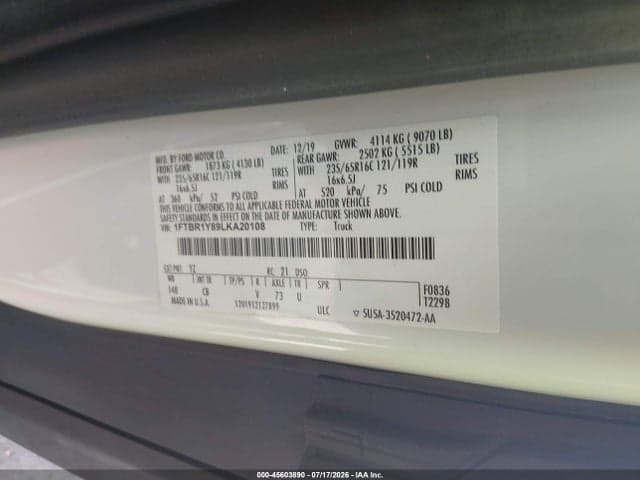 2020 FORD TRANSIT-250 9