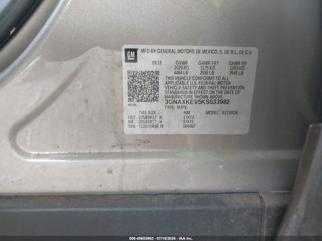 2019 CHEVROLET EQUINOX LT 9