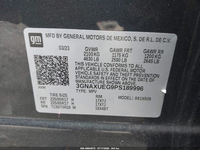 2023 CHEVROLET EQUINOX AWD LT 9