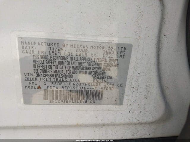 2024 NISSAN KICKS S XTRONIC CVT 9