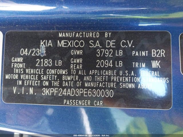 2023 KIA FORTE LXS 9