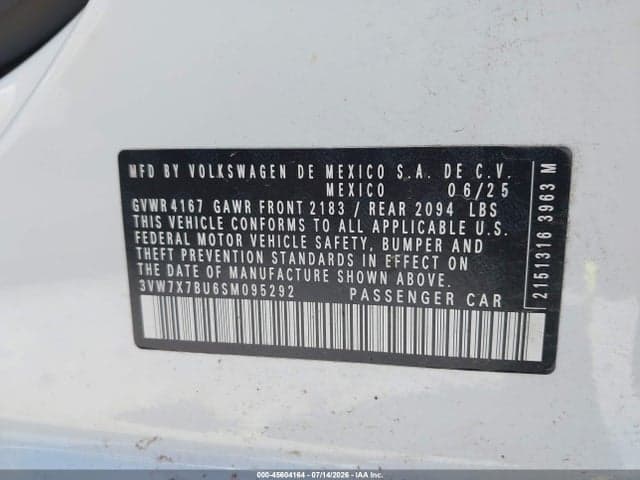 2025 VOLKSWAGEN JETTA 1.5T SE 9