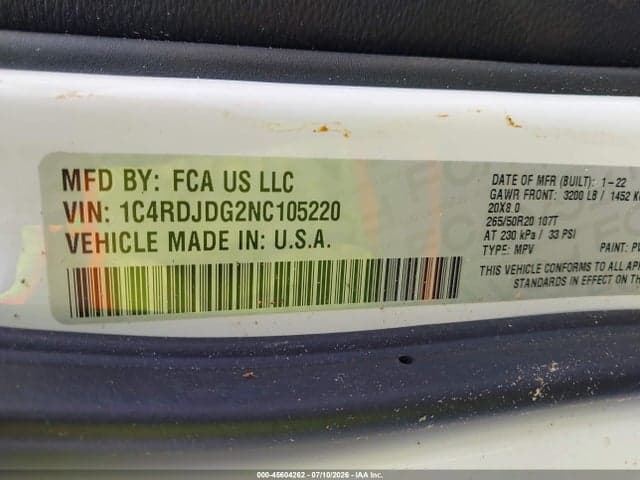 2022 DODGE DURANGO GT PLUS AWD 9