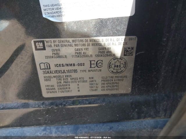 2018 GMC TERRAIN SLT 9