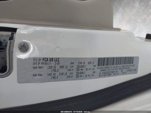 2020 DODGE GRAND CARAVAN SXT 9