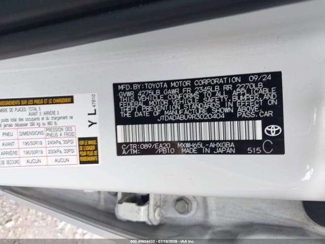 2024 TOYOTA PRIUS XLE AWD-E 9
