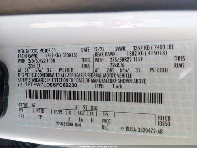 2025 FORD F-150 PLATINUM 9