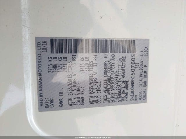 2017 INFINITI QX60 9