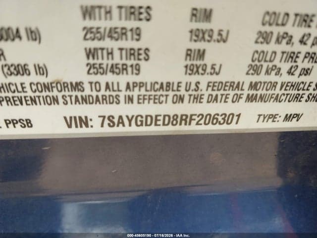 2024 TESLA MODEL Y LONG RANGE SINGLE MOTOR REAR-WHEEL DRIVE/RWD 9