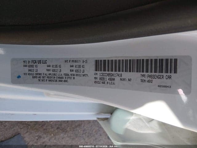 2016 CHRYSLER 200 LIMITED 9