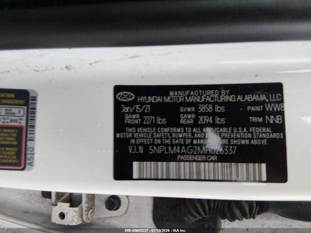 2021 HYUNDAI ELANTRA SEL 9