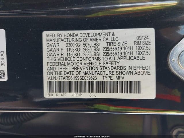 2025 HONDA CR-V HYBRID SPORT TOURING 9