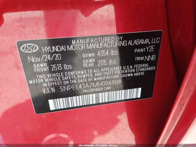 2021 HYUNDAI SONATA SEL 9