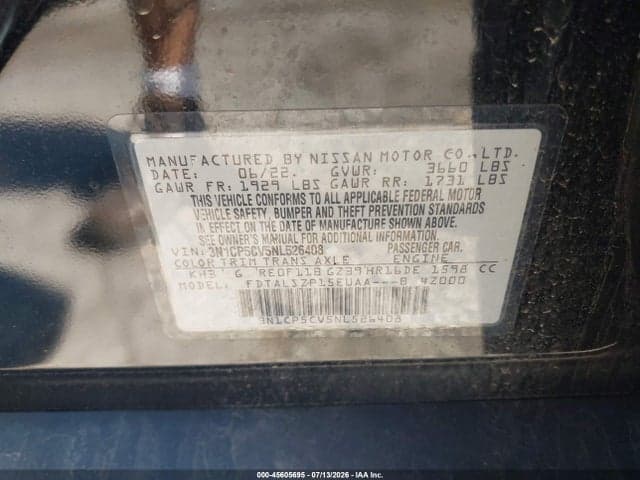 2022 NISSAN KICKS SV XTRONIC CVT 9