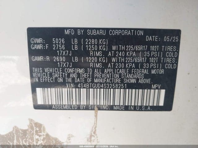 2025 SUBARU OUTBACK WILDERNESS 9