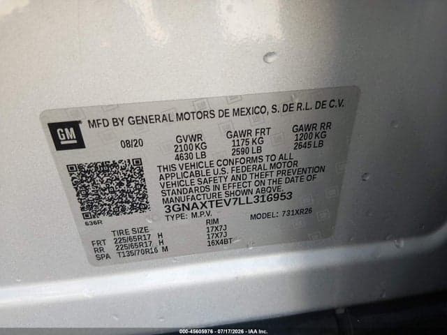2020 CHEVROLET EQUINOX AWD 2FL 9