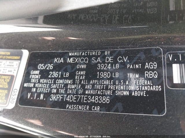 2026 KIA K4 LX 9