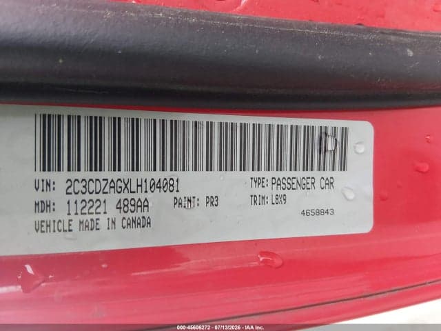 2020 DODGE CHALLENGER SXT 9