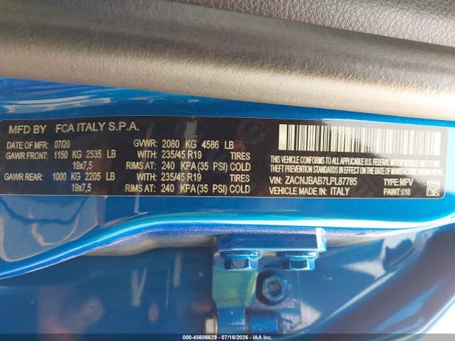 2020 JEEP RENEGADE JEEPSTER 4X4 9