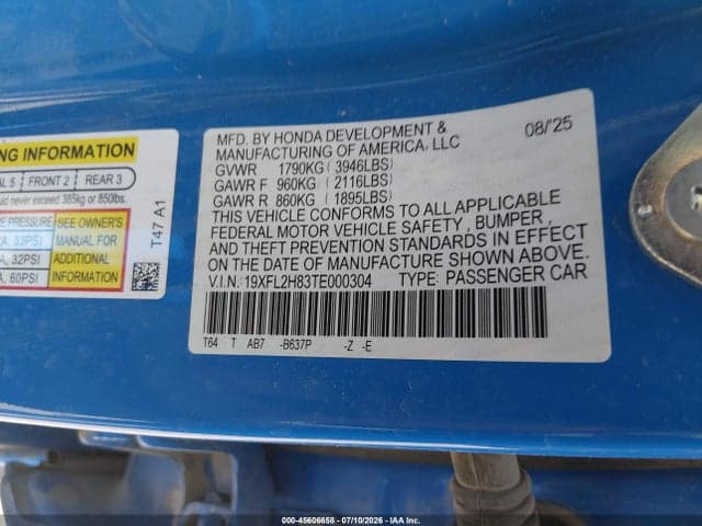 2026 HONDA CIVIC SPORT 9
