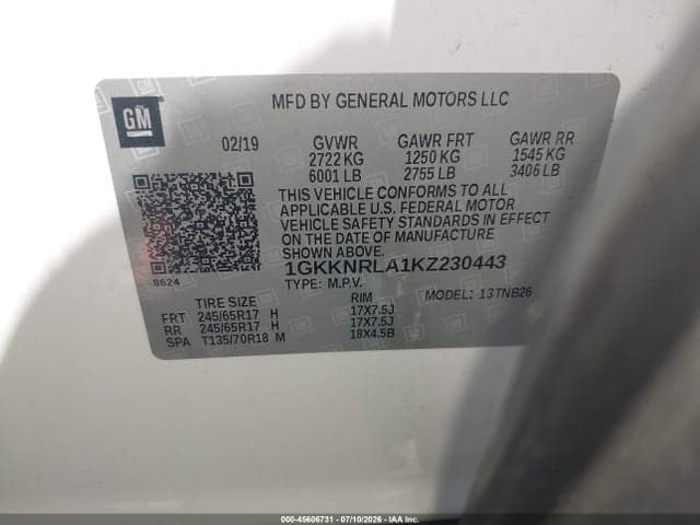 2019 GMC ACADIA SLE-1 10
