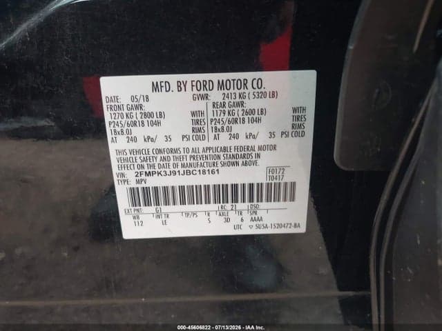 2018 FORD EDGE SEL 9
