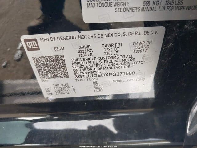 2023 GMC SIERRA 1500 4WD SHORT BOX SLT 9