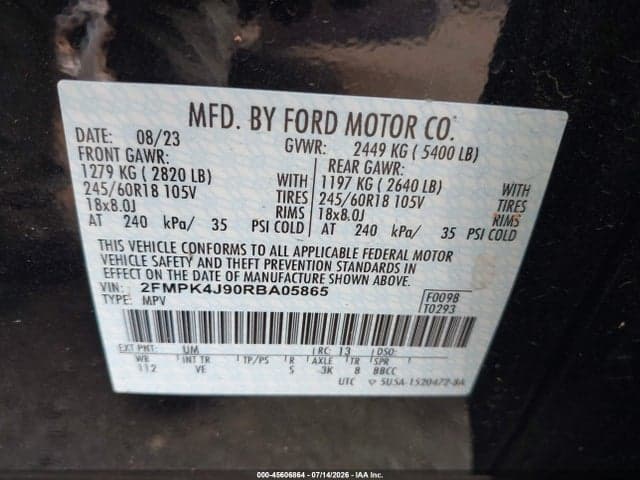 2024 FORD EDGE SEL 9