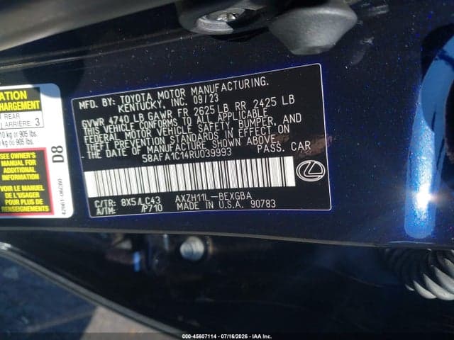 2024 LEXUS ES 300H ULTRA LUXURY 9