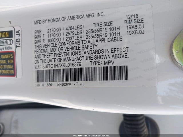 2019 ACURA RDX ADVANCE PACKAGE 9