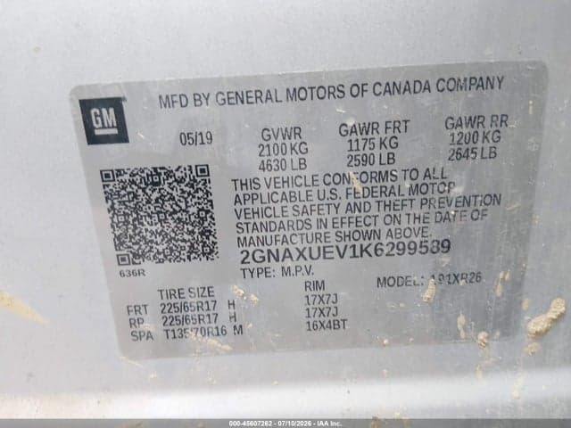 2019 CHEVROLET EQUINOX LT 9