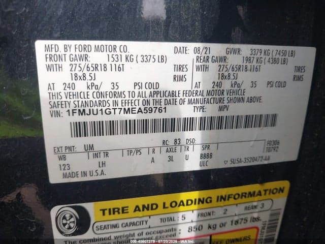 2021 FORD EXPEDITION XL 9