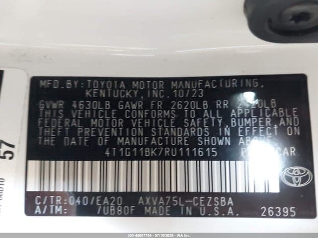 2024 TOYOTA CAMRY SE 9