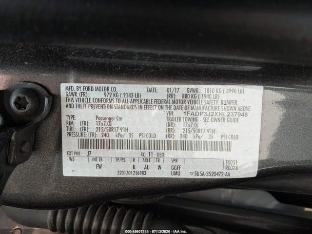 2017 FORD FOCUS TITANIUM 9