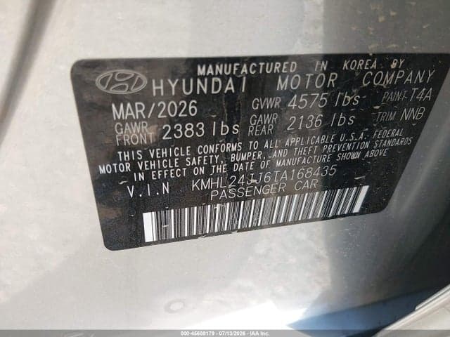 2026 HYUNDAI SONATA HYBRID BLUE 9