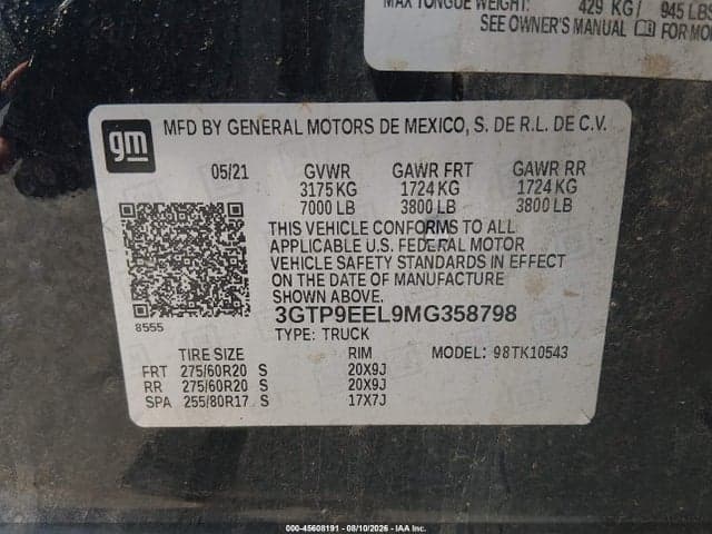 2021 GMC SIERRA K1500 AT4 9