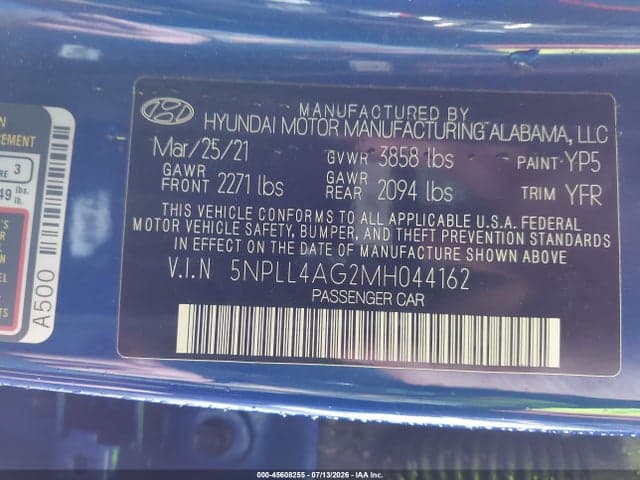 2021 HYUNDAI ELANTRA SE 9
