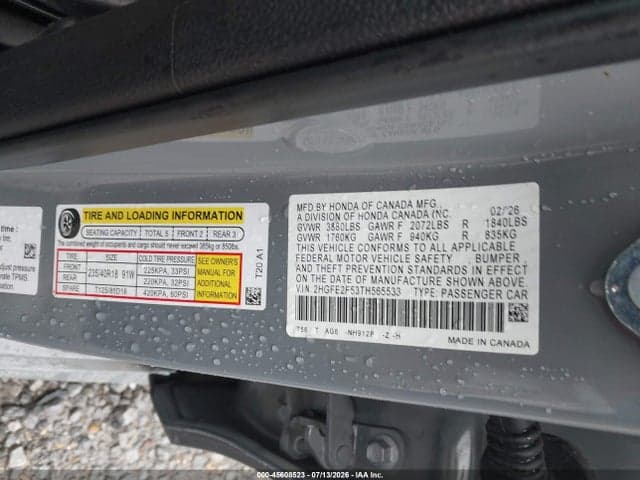 2026 HONDA CIVIC SPORT 9