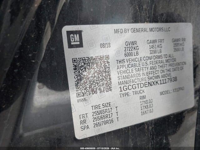 2019 CHEVROLET COLORADO Z71 9